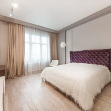 Phòng ngủ với tông màu be: hình ảnh trong nội thất, sự kết hợp, ví dụ với các điểm nhấn sáng-8