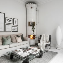Sala de estar em estilo escandinavo: características, fotos reais no interior-2