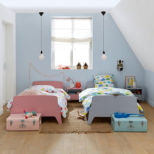 Habitación infantil para niños heterosexuales: zonificación, foto en el interior-3