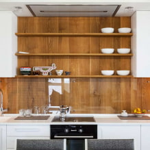 ¿Cuáles son los delantales para la cocina: fotos en el interior y características de elección-0