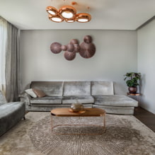 Stue i grå farger: kombinasjoner, designtips, eksempler i interiøret-2