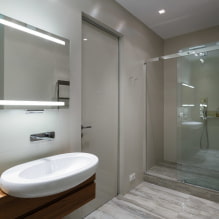 Pelēka vannas istaba: dizaina iezīmes, fotoattēli, labākā kombinācija-1