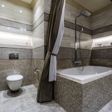 חדר אמבטיה אפור: מאפייני עיצוב, תמונות, שילובים מיטביים -5
