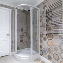 Gray bathroom: design features, photos, the best combination-8