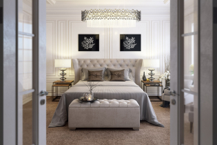 Art Nouveau yatak odası: fotoğraflar, örnekler ve tasarım özellikleri