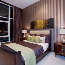 Phòng ngủ có tông màu nâu: tính năng, sự kết hợp, hình ảnh trong nội thất-0