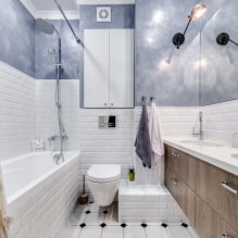 L'interno del bagno combinato con servizi igienici-2