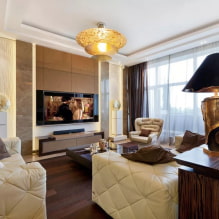 Stue i stil med Art Deco - legemliggørelsen af ​​luksus og komfort i det indre-0