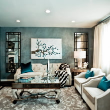 Art deco stílusú nappali szoba - a luxus és a kényelem megtestesítése a belső terekben