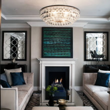Living room in the style of Art Deco - the embodiment of luxury and comfort in the interior-6
