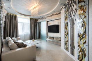 Secesní obývací pokoj: designové prvky, fotografie v interiéru
