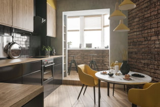 Diseño de una cocina combinada con un balcón: foto en el interior, ideas para el arreglo.