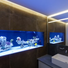 Aquarium à l'intérieur: photos, vues, exemples réels de design-7