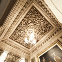 Original ceiling in the interior: design ideas, photos, styles, unusual lighting-9