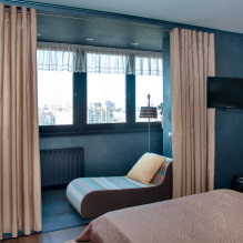 Dormitor de design contemporan cu balcon-6