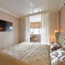 غرفة نوم بتصميم عصري مع بلكونة - 8