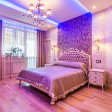 Belle chambre violette à l'intérieur-2