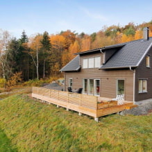 İskandinav tarzında kır evi: özellikler, fotoğraf örnekleri-0