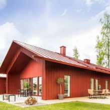 Vidiecky dom v škandinávskom štýle: vlastnosti, príklady fotografií-7
