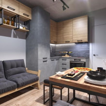 Cucina-soggiorno 12 mq m. - layout, foto reali e idee di design-8