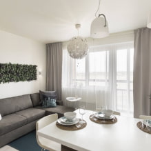 Cucina-soggiorno in stile scandinavo: foto e regole di progettazione-0