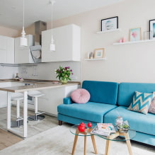 Obývací pokoj ve skandinávském stylu: pravidla pro fotografie a design-3