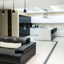 Jak vytvořit strop v obývacím pokoji v kuchyni? -6