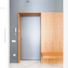 Característiques de disseny del passadís i passadís a l'estil del minimalisme-1