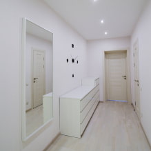 A folyosó és a folyosó kialakításának jellemzői a minimalizmus-3 stílusában