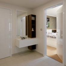 Caractéristiques de conception du couloir et du couloir dans le style du minimalisme-4
