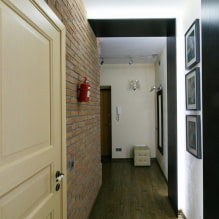 A bejárati csarnok kialakítása loft stílusban: fotó a belső 8-ban