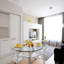 Cocina-sala de estar 16 m2 - guía de diseño-1