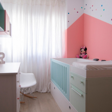 Fotografie a nápady na design pro dětský pokoj 9 m2 m-2