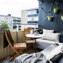 Petua dan idea untuk menghias balkoni dalam gaya Scandinavia-1