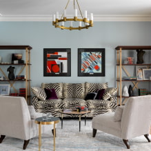 Hogyan díszítjük a nappali belsejét neoklasszicista stílusban?