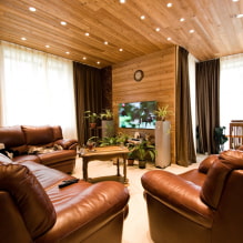 ¿Cómo crear un diseño armonioso de una sala de estar en una casa privada? -6