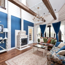 Como criar um design harmonioso de uma sala de estar em uma casa particular? -7