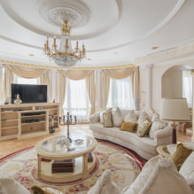 Interior de la sala d'estar d'estil clàssic: fotografies actuals i idees-2
