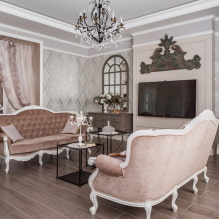 Interior de la sala d'estar d'estil clàssic: fotos actuals i idees-8