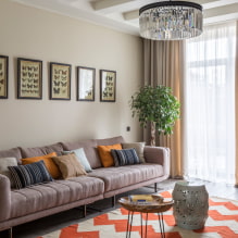 Fotografie recenze nejlepších nápadů pro design obývacího pokoje 18 m² m-0