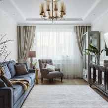 Fotografie recenze nejlepších nápadů pro design obývacího pokoje 18 m² m-1