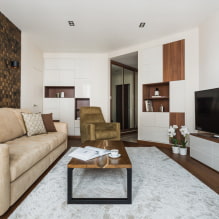 Fotografie prehľad najlepších nápadov pre dizajn obývacej izby 18 m² m-8