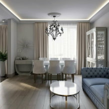 Como criar um design elegante para a sala de estar em Khrushchev? -0