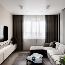 ¿Cómo crear un elegante diseño de sala de estar en Jruschov? -2