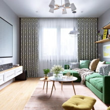 Jak vytvořit stylový design obývacího pokoje v Chruščově? -5