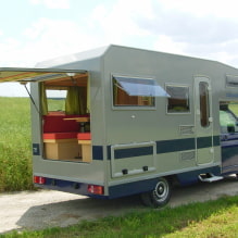 Camping-car: vraies photos, types, exemples d'agencement-8