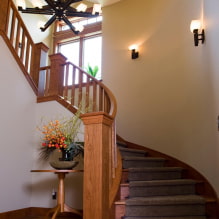 Evde merdiven aydınlatması: gerçek fotoğraflar ve aydınlatma örnekleri-6