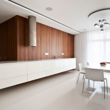 Cum să organizezi iluminarea într-o bucătărie cu tavan extensibil? -6