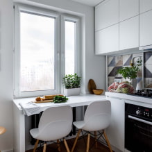 ¿Cómo equipar una cocina de 9 metros cuadrados? (mejor diseño, 62 fotos) -2