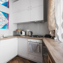 Comment équiper une cuisine de 9 m²? (meilleur design, 62 photos) -6